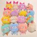 New Arrival Colorful Little Monster Plush Doll Pendant Cute Bow Cartoon Doll Ice Cream Keychain Pendant_viptrois.com
