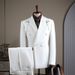 Men's Clothing Men's Stylish Slim Fit Blazer & Trouser Suit Set - Casual Business Formal Wedding Party Jacket Pants Outfit (Multiple Colors & Sizes)_viptrois.com