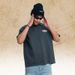 Washed Vintage-style Large Print Short-sleeve Polo T-shirt High Street Pure Cotton_viptrois.com
