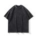 Men's Clothing High Street Fashion Short Sleeved T Shirt Retro Band Direct Spray Printing Washed Heavy Cotton Vintage T Shirt_viptrois.com
