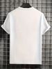 Men's 100% Cotton Stretch Fabric T-Shirt Casual Round Neck Short Sleeve With Print Ideal Gift Comfortable And Breathable For All Seasons Gift For Men_viptrois.com