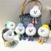 Bag Charm Egg Party Keychain Cute Cartoon Bag Pendant Plush Doll Car Ornament Doll Machine Gift_viptrois.com