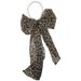 2025 Spring New Product Pearl Silk Korean Long Strip High End Small Leopard Black And White Wave Dot Light Luxury Scarf_viptrois.com