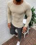 Loom Cross-Border Autumn Winter Foreign Trade European American Round Neck Solid Color Sweater Men's Korean Style_viptrois.com