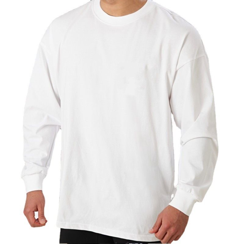 Men's Trendy Loose Fitting Long Sleeved T-Shirts Fitness Clothing Casual Training Sportswear Pullovers Sweatshirts Thin_viptrois.com