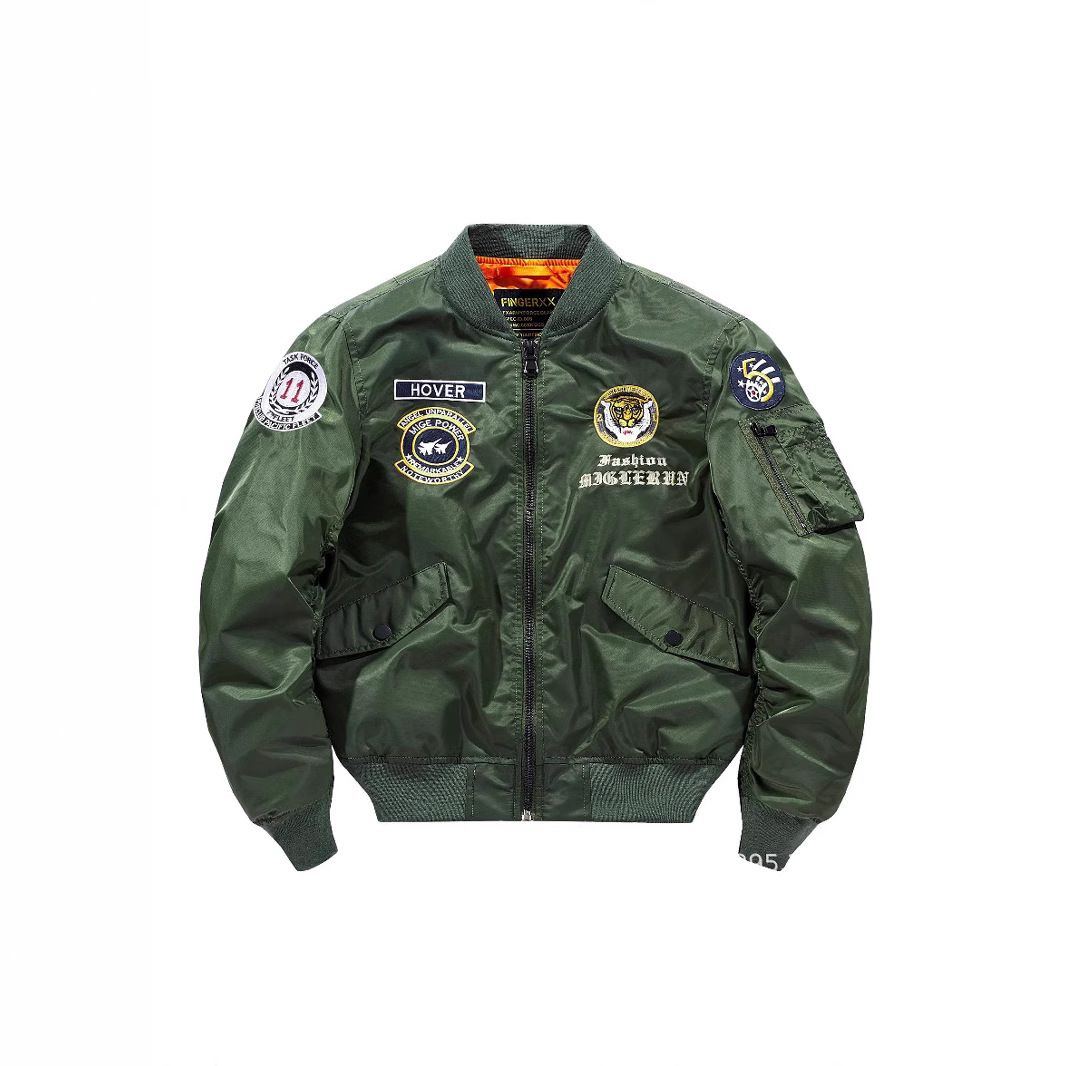 Men's Clothing Autumn And Winter New Air Force Mal Flight Jacket Men's Large Size Military Motorcycle Men's Pilot Tiger Embroidery_viptrois.com