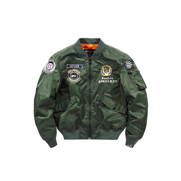 Men's Clothing Autumn And Winter New Air Force Mal Flight Jacket Men's Large Size Military Motorcycle Men's Pilot Tiger Embroidery_viptrois.com