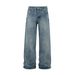 Men's Clothing American Retro Heavyweight 15.5oz Washed Flared Jeans For Men And Women, Loose Cleanfit Casual Trousers_viptrois.com