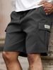 European Sizemen's Summer Trendy American Style Cargo Shorts Thin Loose Five-Point Casual Straight Pants_viptrois.com