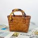 Women's Tote Bags Commuter Bamboo Handle Straw Woven Bag, A Retro Handcrafted Bamboo Woven Tote Bag For Women_viptrois.com