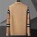 men's clothing autumn and winter half turtleneck sweater men's versatile trendy loose knit sweater lazy sweater w bottoming shirt_viptrois.com