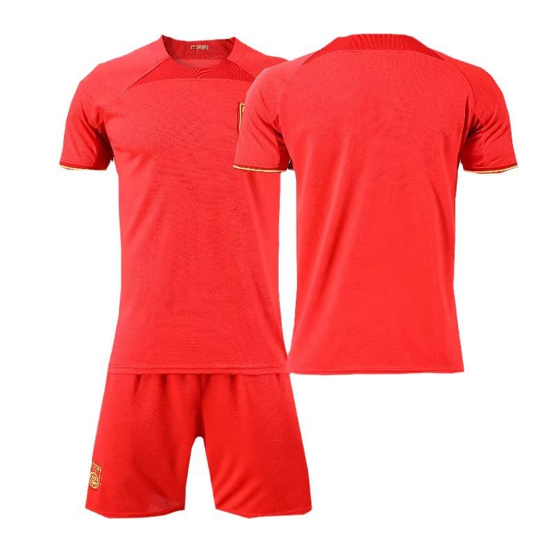 Men's home jersey No. 7 Wu Lei No. 9 Exxon sports suit adult children's football uniform_viptrois.com
