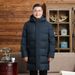 Men's Clothing Down Jacket Men's Mid Length Thickened Enlarged Slim Fashion Dad's Outfit Middle Aged Grandfather Down Jacket Men_viptrois.com
