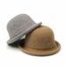Korean version rolled edge dome top for women, winter fashion straw knitted basin hat, casual versatile fisherman hat_viptrois.com