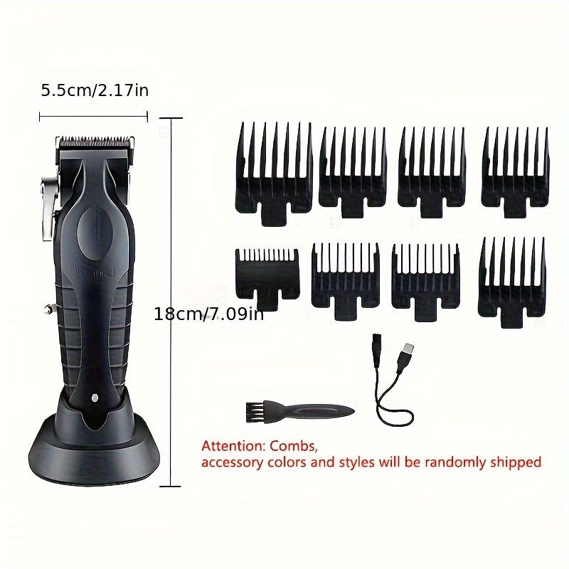 Kemei KM-2296 Professional Cordless Hair Clipper for Men - Electric Hair Cutting Machine and Beard Trimmer for Barbers -with Long Battery Life_viptrois.com