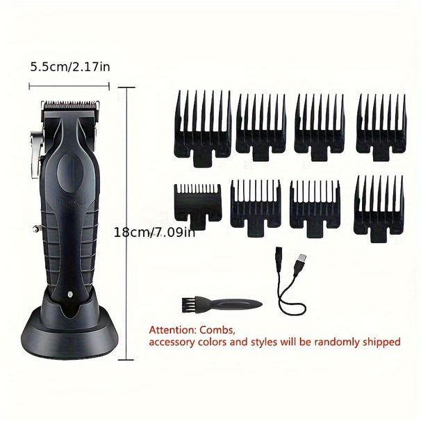Kemei KM-2296 Professional Cordless Hair Clipper for Men - Electric Hair Cutting Machine and Beard Trimmer for Barbers -with Long Battery Life_viptrois.com
