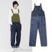 Man's clothing Cargo rompers Men's halter denim pants fashion loose casual suspenders_viptrois.com