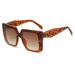 Men's Sunglasses Women's Fashion Sunglasses Trend Travel Large Frame Men's Big Brand Personality Leg Square Sunglasses_viptrois.com