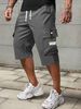 Men's Lightweight Straight Leg Cargo Shorts - Breathable Polyester Summer Casual Mid-Length Pants For Active Lifestyles (Black, Army Green,_viptrois.com