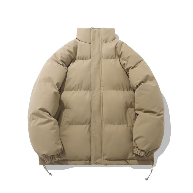 Padded Clothes Men's And Women's Loose Stand-up Collar Padded Jacket Thickened Padded Clothes Couple Jacket Men's_viptrois.com