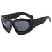 New Electroplated Silver Frame Sunglasses Gold Butterfly Fashion Trend Cyberpunk Hip Hop Sunglasses Personality Y2K_viptrois.com