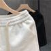 Men's Luxury White Jacquard Shorts - Big Brand Style Summer Trendy Half Pants_viptrois.com