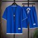 Men's Clothing Men's Two Piece Suit Couple Loose Large Size Five Point Pants Outdoor Casual_viptrois.com