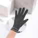 Fashion elegant simple winter warm ladies gloves thin section comfort plus fleece winter driving and riding touch screen gloves_viptrois.com
