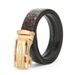 XUANMU New Men's Alloy Automatic Buckle Leather Belt Fashionable Versatile Mid-Young Adult Pants Waist Belt Home Use Belt For Men Women F0375_viptrois.com