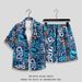 Men's Clothing Summer Men's Quick Drying Short Sleeved Floral Shirt Suit Hawaiian Beachwear Loose Casual Two Piece Suit Outerwear Shorts_viptrois.com