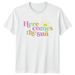 Here Comes The Sun Graphic Summer T-Shirt Mens Womens Tees Top_viptrois.com