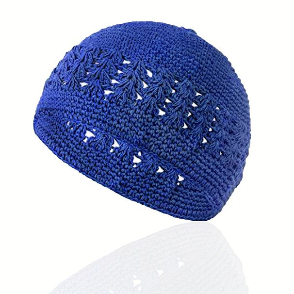 Unisex Hand-crocheted cotton knitted hats Men's and women's wig hats hollowed out breathable Muslim hats_viptrois.com