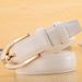 Women's Leather Pin Buckle Belt Fashion Women's 3.0 Thin Belt Candy Color Korean Style Casual Belt_viptrois.com