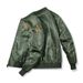 Men's MA1 Bomber Jacket - Slim Fit Lightweight Flight Coat With Embroidery, Ribbed Hem & Zipper Closure, Korean Streetwear Style_viptrois.com