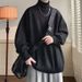 High Neck Sweater For Men, Autumn And Winter Pullover Knit Sweater, Inner Layer With Base Thread_viptrois.com