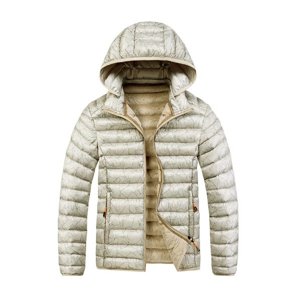 "Men's Ribbed Cotton Hooded Coat – Plum Blossom Design, Loose Fit Cross-Border Streetwear Jacket"_viptrois.com