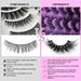 New 20 pairs of mixed style fake eyelashes, naturally curled in one piece, thick and messy, with explosive eyelashes_viptrois.com