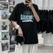 Short Sleeved T-shirt For Men, Ins Brand Loose Casual Five Quarter Sleeve Top, Trendy And Versatile Couple Pure Cotton_viptrois.com