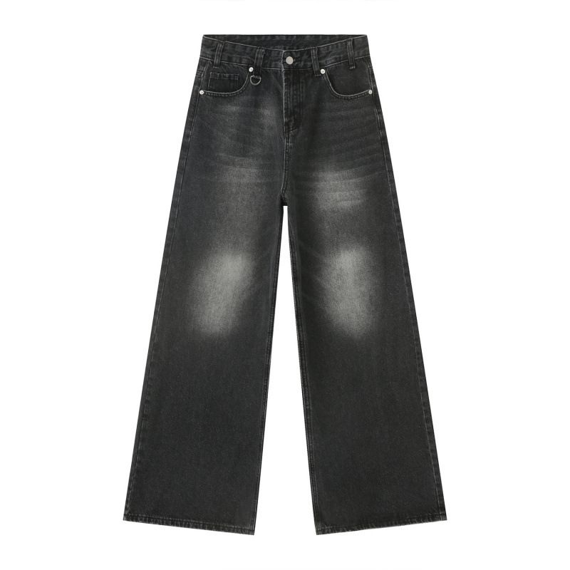 Summer New Arrival Retro Wide Leg Loose Jeans For Men Hot Selling Item With High-Quality Denim_viptrois.com