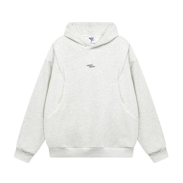 Men's Hooded Sweatshirt Trendy Brand High Street Niche Design Deconstructed Split Patchwork Solid Color Loose Pullover_viptrois.com