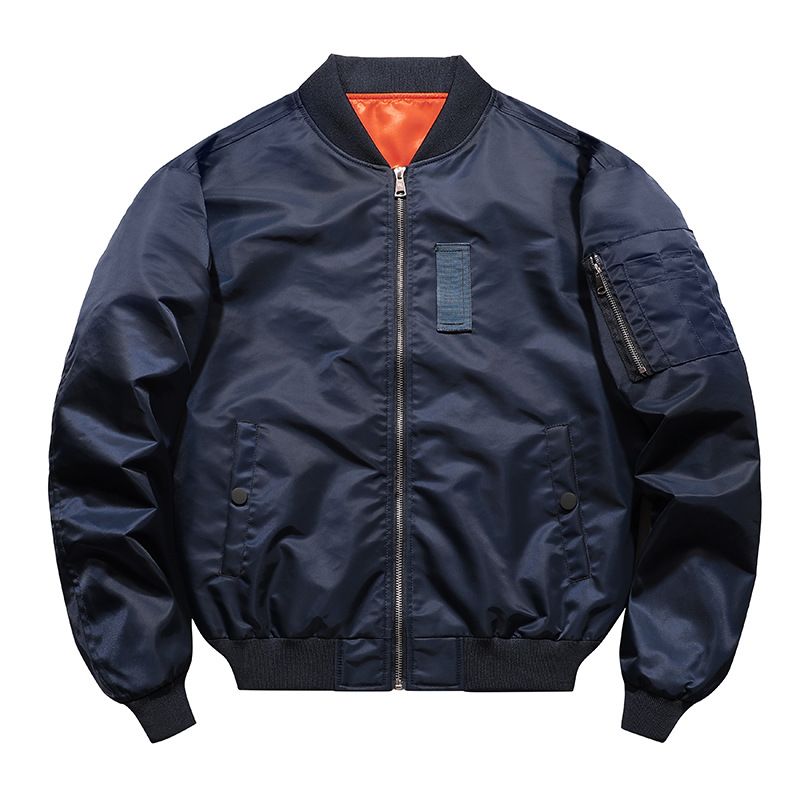 Men's Clothing American Retro Fashion Brand Stand Up Collar Pilot Jacket Loose Casual Baseball Jacket Spring And Autumn Live Broadcast Hot Style_viptrois.com