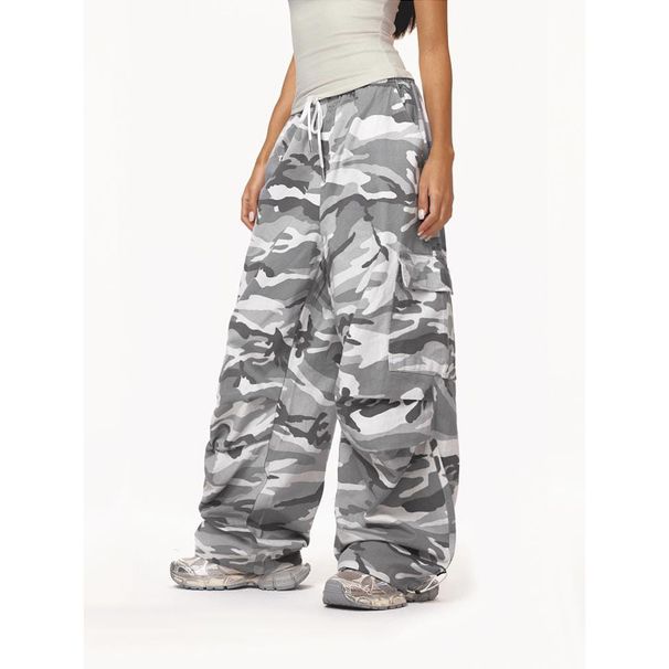 Men's Clothing Retro Street Style Workwear Casual Pants, New Spring And Autumn Style, Sporty Wide Leg Versatile Long Pants, Ready To Ship._viptrois.com