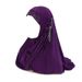 Adult or teenage girl three flower chain pleated hat Malay gauze scarf H357_viptrois.com