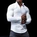 Men's Clothing Long Sleeved Round Neck T Shirt Shirt Sports Shirt_viptrois.com