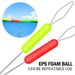 Column-shaped Seven-star Space Bean Eye-catching Round Olive-shaped Float 100 Pieces/Pack Fishing Gear Accessories_viptrois.com