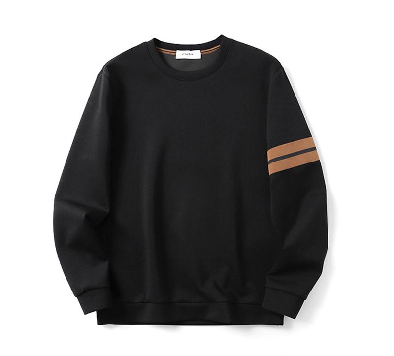 Men's Clothing Soft Tencel Cloud Feel Air Layer Round Neck Sweatshirt_viptrois.com