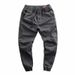 Men's Slim-Fit Cargo Jogger Pants - Stretchable Workwear Trousers With Adjustable Drawstring Waist & Tapered Cuffs_viptrois.com