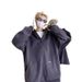 Autumn New Double Zipper Hooded Cardigan Sweatshirt Men's Loose Sports Casual Hoodie Jacket_viptrois.com