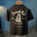 American Loose Men's Short T-shirt, Trendy Quality Printed Thin Top, Breathable Pure Cotton Summer_viptrois.com