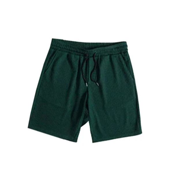 Men's Casual Short Sleeved Shirt And Shorts Set Solid Color Fashion Multi Color Bamboo Wrinkle_viptrois.com